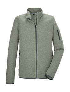 Killtec, Killtec Strickjacke »KOS 91 MN FLX JCKT«, Melange-Optik, Kinnschutz, verschliessbare Taschen, Stretchkomfort, 