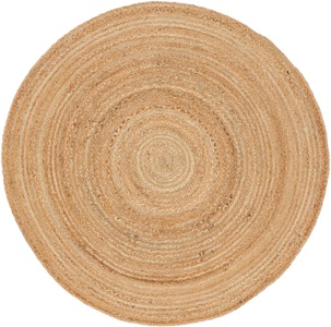carpetfine, carpetfine Teppich »Nele«, rund, 6 mm Höhe, Wendeteppich 100% Jute in rund und oval, Wohnzimmer, carpetfine Teppich »Nele Juteteppich Naturfaser«, rund, 6 mm Höhe, geflochtener Wendeteppich aus 100%Jute, in rund und oval, viele Grössen