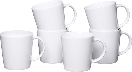 RITZENHOFF & BREKER, Ritzenhoff & Breker Becher »Malmö«, (Set, 6 tlg., 6 Kaffeebecher (400 ml, 10 cm hoch, 9,5 cm Durchmesser), 400 ml, 6-teilig, 