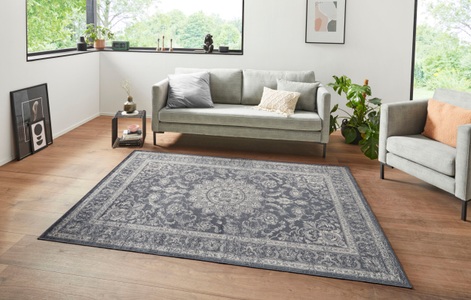 White Label, White Label - Teppich Orient Täbris - 160 x 230 cm, HANSE Home Teppich »Briar« rechteckig 6 mm Höhe Samt, Orient-Optik, Seiden-Optik, robust, pflegeleicht, gekettelt