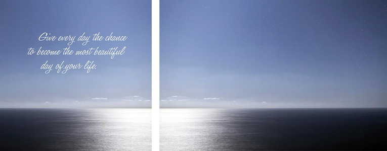 undefined, Leinwandbild »Day of your life« (Set), queence Leinwandbild »Day of your life«, Himmel-Himmelsbilder-Kunst-Modern-Spa-Spa Bilder-Sprüche-Sprüche & Texte-Schriftzug-Schriftzüge-Liebessprüche-Sonnenaufgang, (Set), Premium-Leinwandstoff, Handarbeit aus Deutschland, Spruch, 2er Set