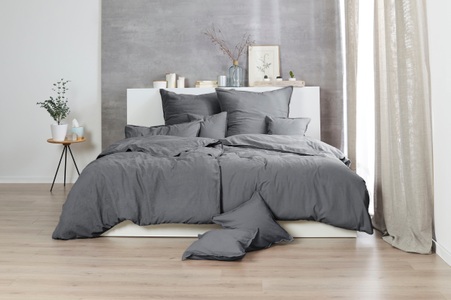 Primera Bettwäsche »Stone-Washed in Gr. 135x200, 155x220 oder 200x200 cm«, 100% Baumwolle, Bettwäsche in feinem Knitterlook, weicher Griff