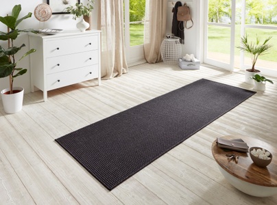 BT CARPET, BT Carpet - Teppich Nature 600 - 80 x 150 cm und Gewicht: 1.97 kg, HANSE Home Läufer »Nature 600«, rechteckig, 5 mm Höhe, Flachgewebe, In- & Outdoor, Rutschfest, Flur, Küche, Garten, Terrasse