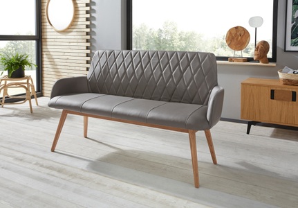 PREMIUM COLLECTION BY HOME AFFAIRE, Premium collection by Home affaire Sitzbank »Brest«, Rückenlehne mit Rautensteppung, Home affaire Sitzbank »Brest«, Schuhbank, Garderobenbank, Bank Breite 160 cm