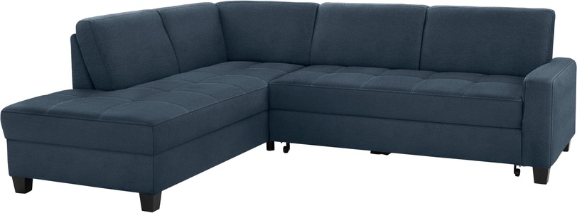 DOMO collection, DOMO collection Ecksofa, DOMO collection Ecksofa »Florentina L-Form«, wahlweise mit Bettfunktion, mit Kontrastnaht