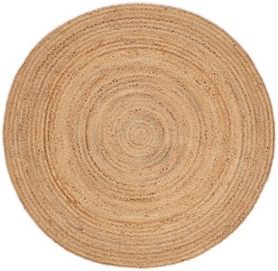 carpetfine, carpetfine Teppich »Nele«, rund, 6 mm Höhe, Wendeteppich 100% Jute in rund und oval, Wohnzimmer, carpetfine Teppich »Nele Juteteppich Naturfaser«, rund, 6 mm Höhe, geflochtener Wendeteppich aus 100%Jute, in rund und oval, viele Grössen
