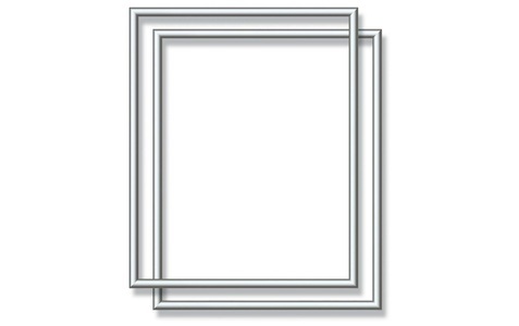 undefined, Malen nach Zahlen, 2 x Alurahmen Silber 24 x 30 cm, Schipper Bilderrahmen