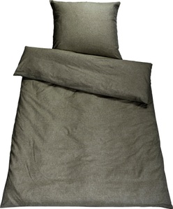 Setex, SETEX Bettwäsche »Chambray«, (2 tlg.), in diversen Uni-Tönen, SETEX Bettwäsche »Chambray«, in diversen Uni-Tönen