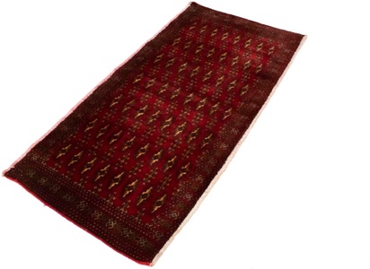 MorgenLand, morgenland Wollteppich »Turkaman Teppich handgeknüpft rot«, rechteckig, 8 mm Höhe, morgenland Wollteppich »Turkaman Teppich handgeknüpft rot«, rechteckig, 8 mm Höhe