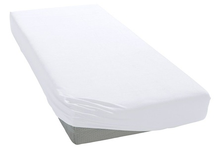 BELLANA, Spannbettlaken »Mako-Jersey«, bellana, bellana Spannbettlaken »Melone in Gr. 70x140, 90x200, 140x200 oder 180x200 cm«, Baumwolle, Matratzen bis 25cm Höhe, Spannbetttuch auch für Kinder
