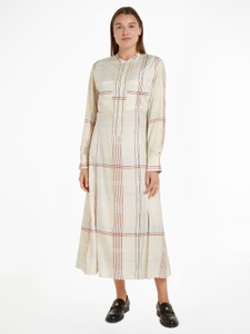 Tommy Hilfiger Blusenkleid »RWB CHECK FLUID MIDI DRESS«, (Global Serie TH WOMEN), im Karodessin