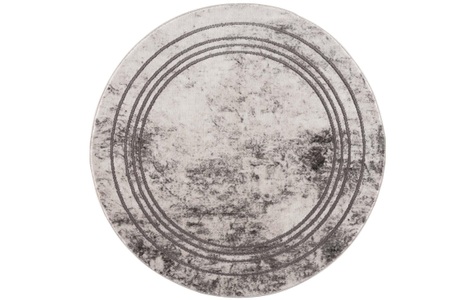 undefined, Teppich »Noa grey«, rund, - mm Höhe, Carpet City Teppich »Noa 9341«, rund, 11 mm Höhe, Kurzflor, Modern, Weicher For, Pflegeleicht