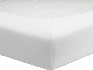Schlafgut, Mako-Jersey-Spannbetttuch Schlafgut weiss Größe: 018, Schlafgut Spannbettlaken »Mako-Jersey aus 100% Baumwolle, Bettlaken«, für Matratzen bis 18 cm Höhe, in 90x200, 140x200 oder 180x200 cm