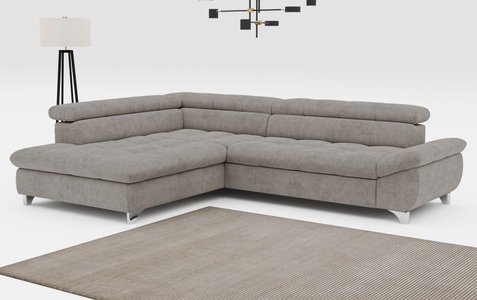 COTTA Ecksofa »Gemini L-Form«, mit Kopfteilverstellung, wahlweise mit Bettfunktion