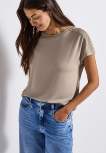 STREET ONE Shirttop, mit Mesh-Detail