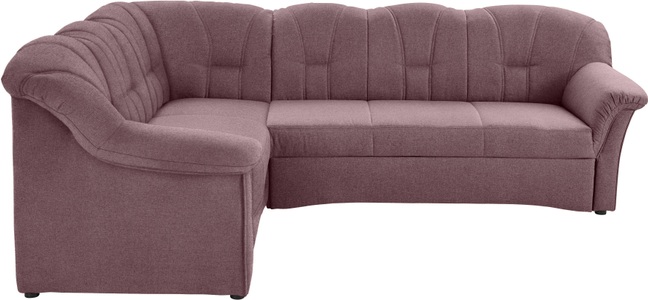 DOMO collection, DOMO collection Ecksofa, DOMO collection Ecksofa »Papenburg B/T/H: 242/190/84 cm L-Form«, wahlweise mit Bettfunktion, Langer Schenkel links oder rechts