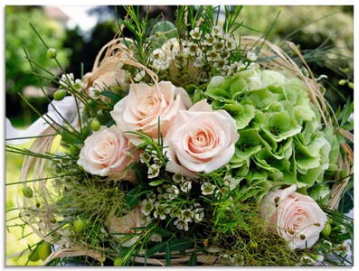 Artland Glasbild »Blumenstrauss«