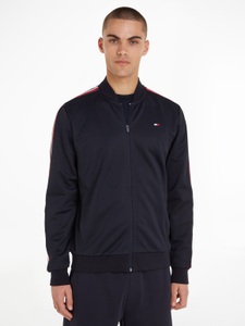 Tommy Hilfiger Sport, Tommy Hilfiger Sport Sweatjacke »TRIM TAPE BASEBALL COLLAR«, Tommy Hilfiger Sport Sweatjacke »TRIM TAPE BASEBALL COLLAR«
