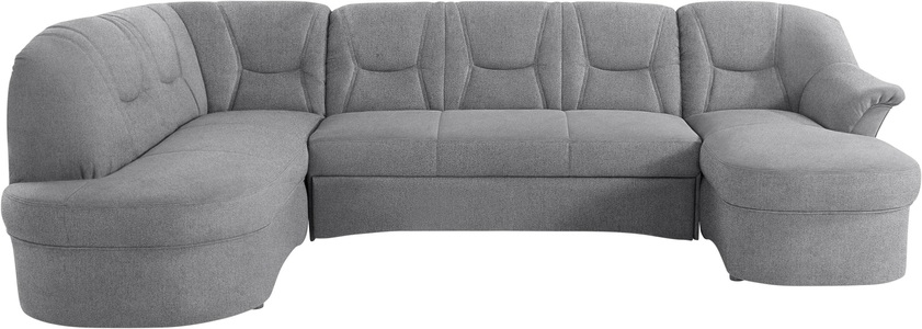 DOMO collection, DOMO collection Wohnlandschaft »Sarafina«, wahlweise mit Bettfunktion, optional mit Federkern, DOMO collection Wohnlandschaft »Sarafina, zeitlos und komfortabel, optional mit Federkern, U-Form« wahlweise mit Bettfunktion