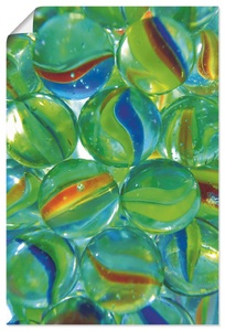 Artland, Artland Wandbild »Murmeln«, Artland Wandfolie »Murmeln«, Arrangements, (1 St.), selbstklebend