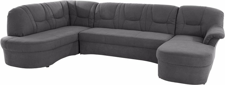 DOMO collection, DOMO collection Wohnlandschaft, DOMO collection Wohnlandschaft »Sarafina, zeitlos und komfortabel, optional mit Federkern, U-Form« wahlweise mit Bettfunktion