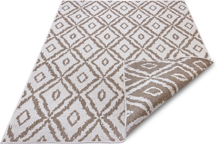 NORTHRUGS, NORTHRUGS Teppich »Rio«, rechteckig, 5 mm Höhe, In/- Outdoor geeignet, Rauten Design, Wohnzimmer, Balkon, Terrasse, Robust, Pflegeleicht, Flachgewebe, Wendbar, NORTHRUGS Teppich »Rio«, rechteckig, 5 mm Höhe, Rauten Design, Robust, Pflegeleicht, Flachgewebe, Wendbar