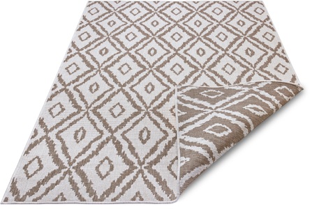 NORTHRUGS, NORTHRUGS Teppich »Rio«, rechteckig, 5 mm Höhe, In/- Outdoor geeignet, Rauten Design, Wohnzimmer, Balkon, Terrasse, Robust, Pflegeleicht, Flachgewebe, Wendbar, NORTHRUGS Teppich »Rio«, rechteckig, 5 mm Höhe, Rauten Design, Robust, Pflegeleicht, Flachgewebe, Wendbar