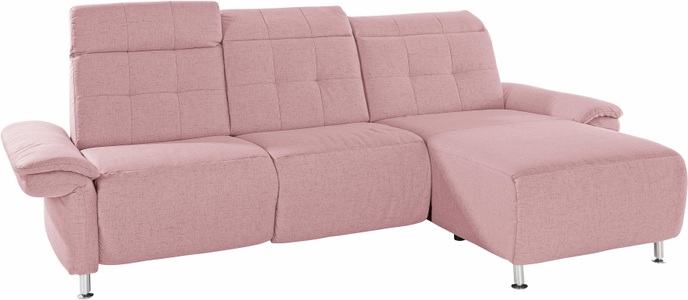 PLACES OF STYLE, Places of Style Ecksofa »Manhattan«, 2 Sitze mit elektrischer Relaxfunktion, verstellbare Armlehnen, Home affaire Ecksofa »Manhattan L-Form« 2 Sitze mit elektrischer Relaxfunktion, verstellbare Armlehnen