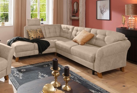 HOME AFFAIRE, Home affaire Ecksofa »Trondheim«, mit Federkern, Home affaire Ecksofa »Trondheim L-Form«, mit Federkern