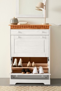 Home affaire Schuhschrank »Lisa«, mit 1 Schubkasten und 2 Klappen, Höhe 105 cm, Breite 75 cm