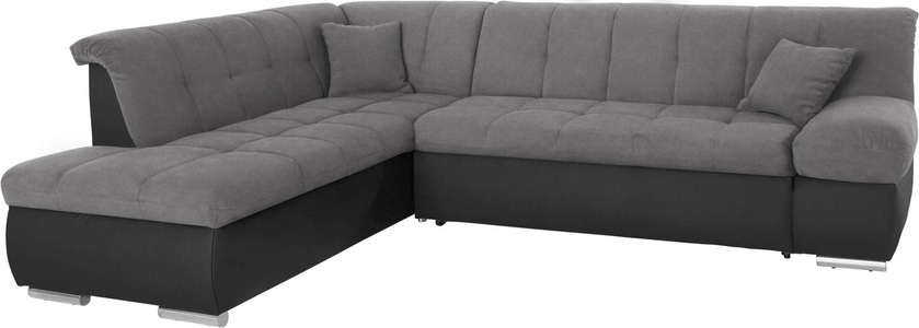 DOMO collection, DOMO collection Ecksofa, DOMO collection Ecksofa »Mona L-Form bequem und komfortabel, Breite 271cm, L-Form« wahlweise mit Bett- und Armlehnfunktion