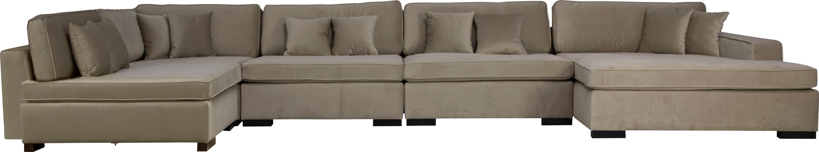 Guido Maria Kretschmer Home&Living, Guido Maria Kretschmer Home&Living Wohnlandschaft »Skara XXL«, Lounge-Sofa XXL mit Federkern-Polsterung, in vielen Bezugsvarianten, auch recycelt, Home affaire Wohnlandschaft »Skara XXL U-Form« Lounge-Sofa XXL mit Federkern-Polsterung, in vielen Bezugsvarianten
