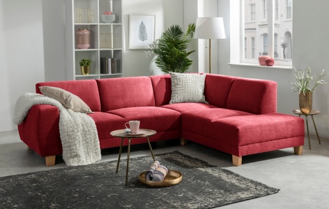 MAX WINZER, Max Winzer® Ecksofa »Blackpool«, Max Winzer® Ecksofa »Blackpool modern, mittlere Sitzhärte mit hochwertiger Schaumpolsterung«, Lounge-Charakter durch niedrigen, leicht gewölbten Rücken