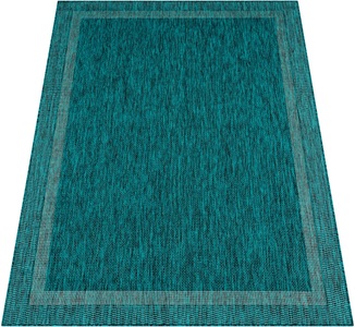 PACO HOME, Paco Home Teppich »Roma 272«, rechteckig, Flachgewebe, meliert, mit dezenter Bordüre, In- und Outdoor geeignet, Paco Home Teppich »Roma 272«, rechteckig, 4 mm Höhe, Flachgewebe, meliert, mit dezenter Bordüre, In- und Outdoor geeignet