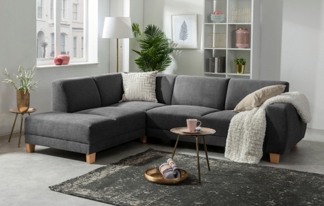 MAX WINZER, Max Winzer® Ecksofa »Blackpool«, Max Winzer® Ecksofa »Blackpool modern, mittlere Sitzhärte mit hochwertiger Schaumpolsterung«, Lounge-Charakter durch niedrigen, leicht gewölbten Rücken