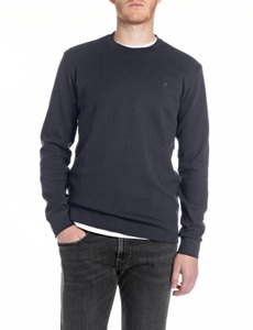 Replay Longsleeve Regular Fit, Rundhalsform