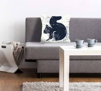 queence Dekokissen »Joris«, (1 St.), mit einem blauen Eichhörnchen