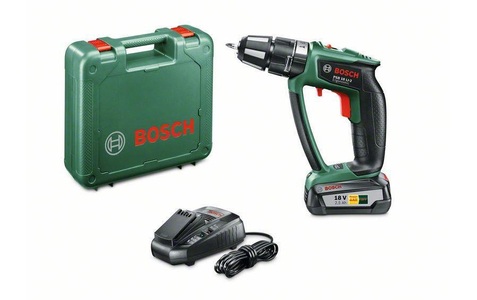 Bosch Home and Garden, Bosch Home and Garden PSB 18 LI-2 Ergonomic Akku-Schlagbohrschrauber 18 V 2.5 Ah Li-Ion inkl. Koffer, inkl. Akku, Akku-Schlagbohrschrauber PSB 18 LI-2 Ergonomic, 18Volt, Schlagbohrmaschine