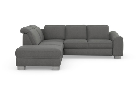 sit&more Ecksofa »Durness«, mit Federkern und hochwertigen Edelstahlfüssen, wahlweise mit Kopfteilverstellung, Bettfunktion und Stauraum oder mit Bettfunktion und Bettkasten