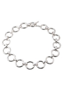 J.Jayz, J.Jayz Collier »mit Ringen, rund, matt«, Firetti Collier »mit Ringen, rund, matt«