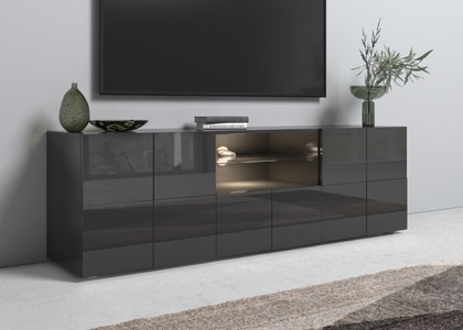 INOSIGN, INOSIGN Lowboard »Dama«, INOSIGN Lowboard »Dama Breite 181 cm, TV-Board 2 Türen, 1 Schubkasten, TV-Schrank«, Front in 3D-Optik, viel Stauraum, verschiedene Farben