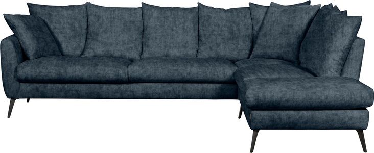 furninova, furninova Ecksofa »Salma Night«, mit 9 Rücken- und 1 Zierkissen, im skandinavischen Design, 