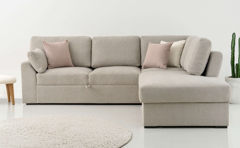 Home affaire Ecksofa »Citry Schlafsofa«, Breite 242 cm, Chenille, Bettfunktion, Bettkasten, L-Form