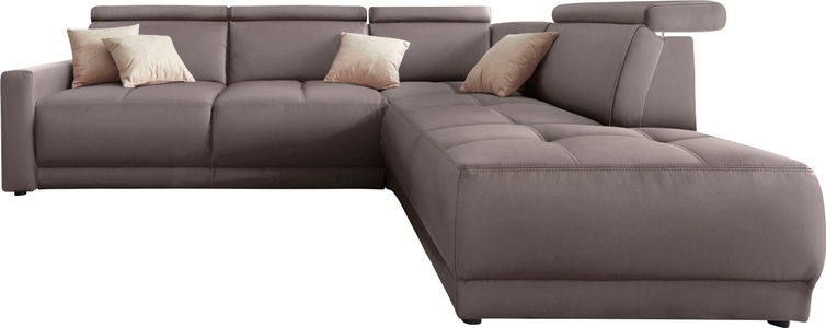DOMO collection, DOMO collection Ecksofa, DOMO collection Ecksofa »Ava L-Form«, mit Ottomane, Federkern wahlweise mit Kopfteilverstellungen