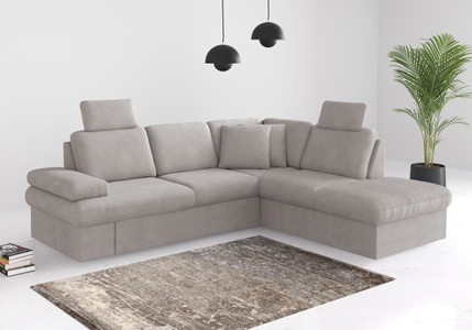 sit&more Ecksofa »Moreno«, mit Armteilverstellung,wahlweise mit Bettfunktion