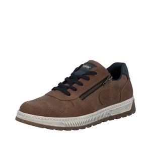 Rieker, Rieker Sneaker Freizeitschuh, Halbschuh, Schnürschuh mit Kontrastbesatz