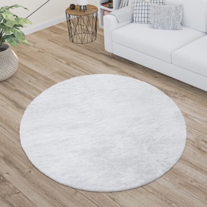 PACO HOME, Paco Home Teppich »Soft 380«, rund, 22 mm Höhe, Kuschelteppich - besonders weich, Uni-Farben, ideal im Wohnzimmer & Schlafzimmer, Paco Home Fellteppich »Kunstfell Soft 380«, rund, 14 mm Höhe, Langflor, Kuschelteppich - besonders weich, Uni-Farben