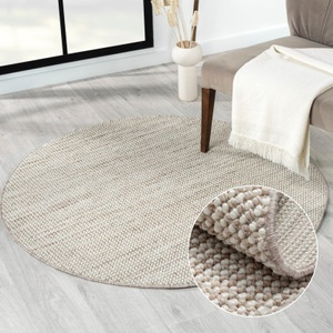 Myflair Möbel & Accessoires Teppich »Ava«, rund, 7 mm Höhe, Sisal Optik, besonders weich durch Microfaser, ideal im Wohnzimmer, Schlafzimmer & Esszimmer