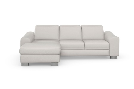 SIT&MORE, sit&more Ecksofa »Durness«, mit Federkern und hochwertigen Edelstahlfüssen, wahlweise mit Kopfteilverstellung, Bettfunktion und Bettkasten oder mit Bettfunktion und Bettkasten, sit&more Ecksofa »Dundee L-Form«, mit Federkern und Edelstahlfüssen, wahlweise mit Kopfteilverstellung