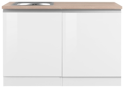 HELD MÖBEL, HELD MÖBEL Spülenschrank »Ohio«, Breite 120 cm, mit Tür/Sockel für Geschirrspüler, KOCHSTATION Spülenschrank »KS-Ohio« Breite 120 cm, mit Tür/Sockel für Geschirrspüler